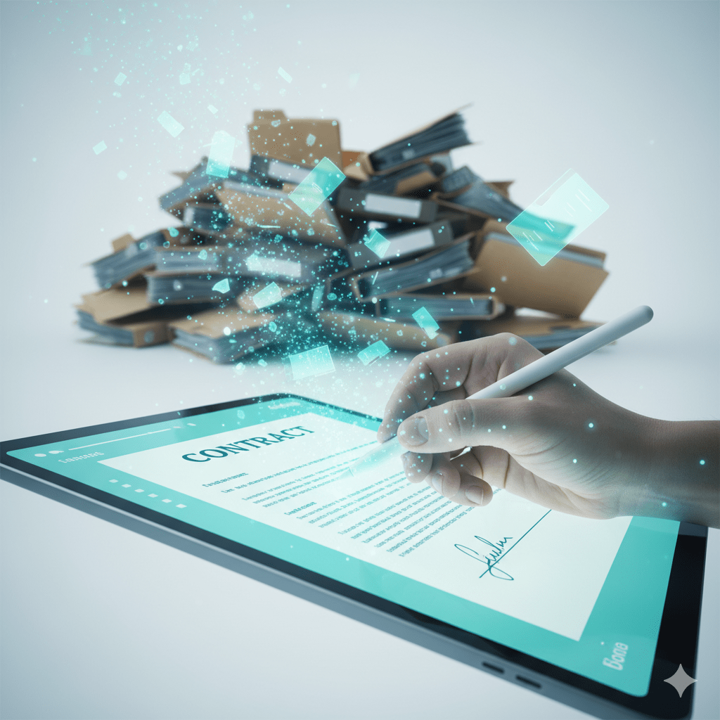 ¡Adiós al Archivo Muerto! Cómo la Firma Digital Agiliza los Contratos de Mantenimiento para Administradores de Fincas