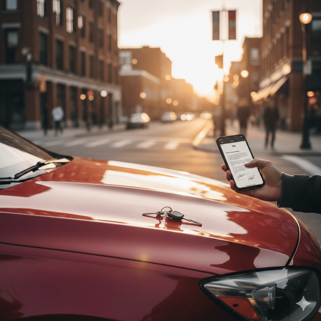 Cómo firmar un contrato de compraventa de coche entre particulares sin imprimir (Validez DGT)